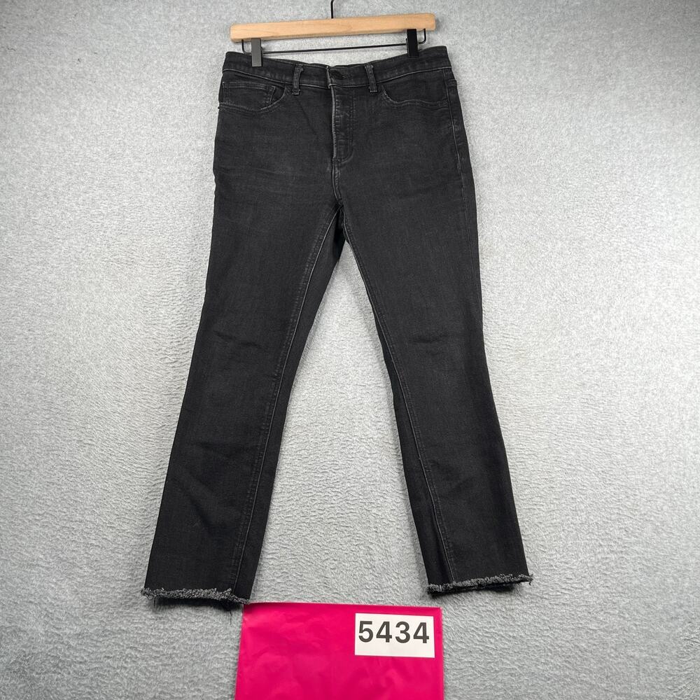 Express Denim Jeans Womens Skinny High Rise Denim Perfect Stretch Size 8R Black